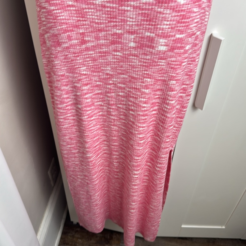 NWT Bundle Pink Rina Long Tank Knit Dress Sexy Open Twist Back - Picture 5 of 12